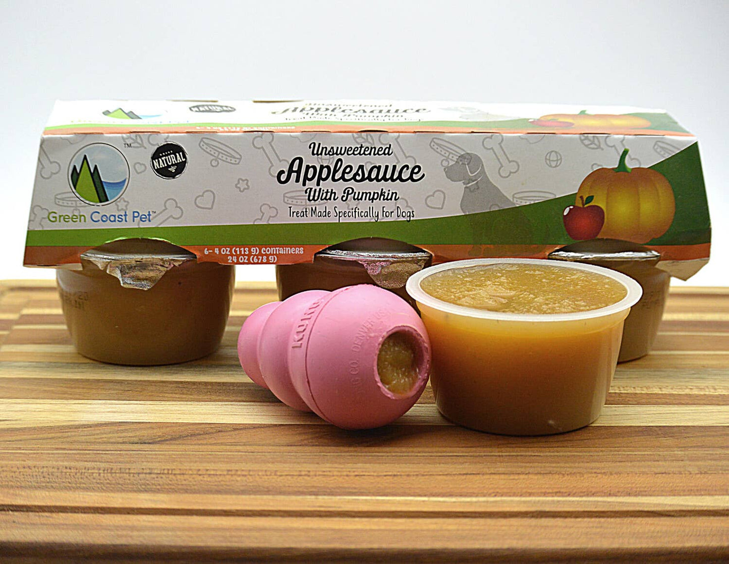 Unsweetened Applesauce with Pumpkin for Dogs 6 Pack 4 oz