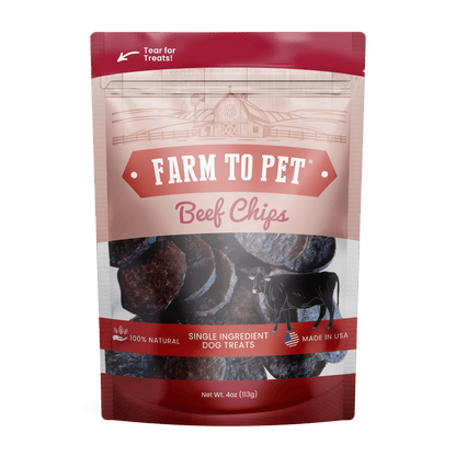 Beef Chips Dog Treats: Value 12oz