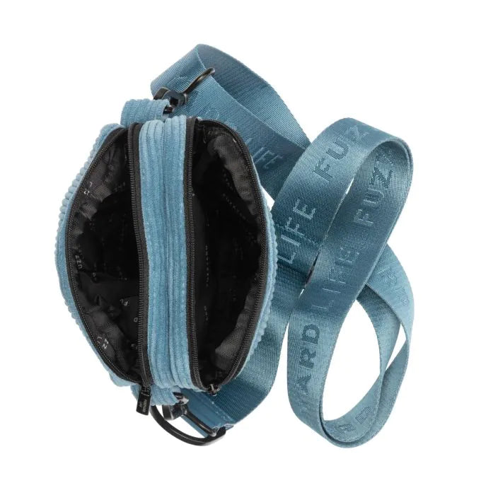 FuzzYard Corduroy Cross Body Bag- French Blue
