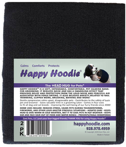 Happy Hoodie Set Contains 1 Large Black, 1 Small Black