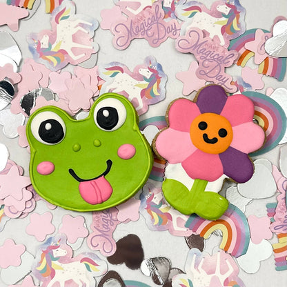 Colorburst Spring Bloom Collection: Neon Frog Cookie