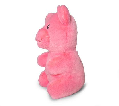 Gummy Bear Plush Dog Toy Pink 6" | ThoozyPet