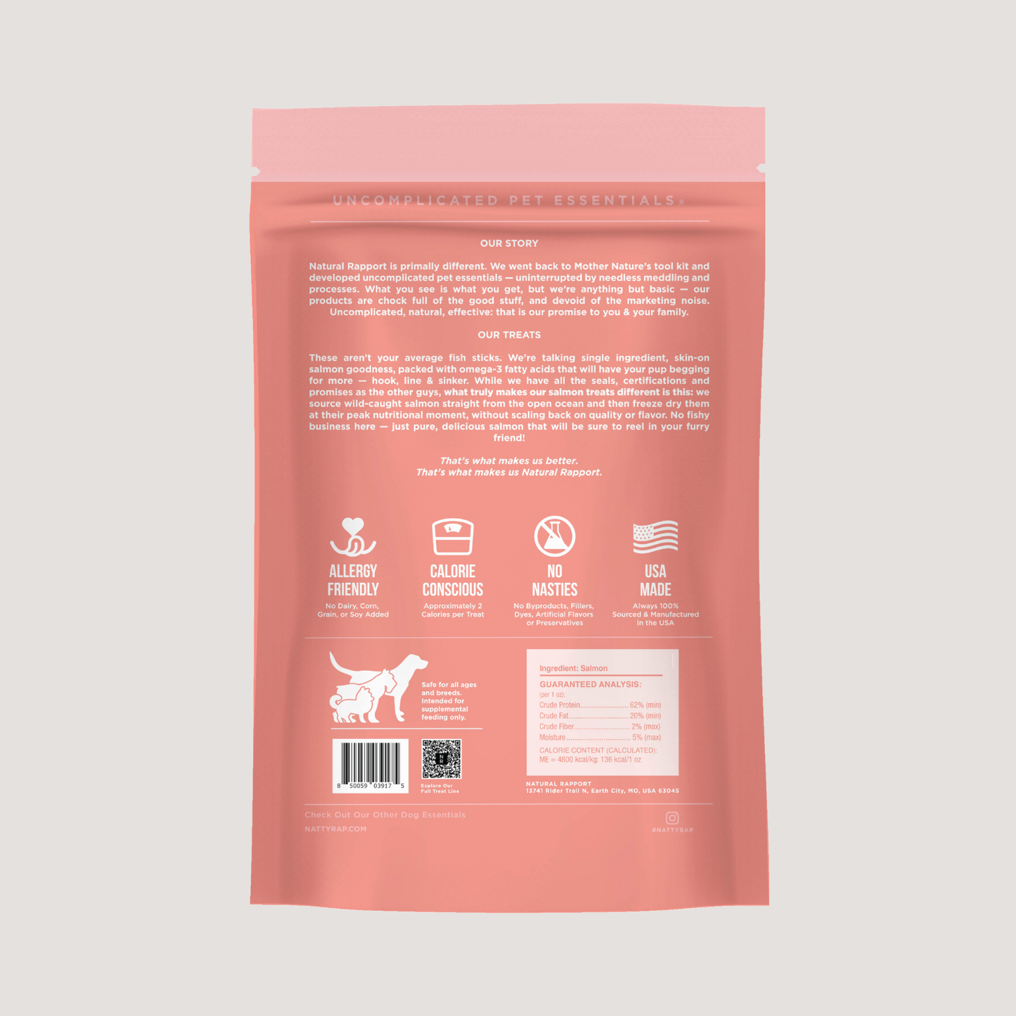 The Only Freeze Dried Salmon Dogs Need: 3 oz