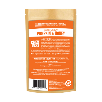 Chew Sticks Pumpkin & Honey 10ct