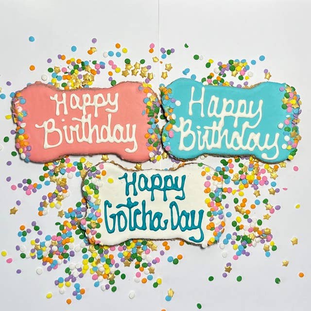 Happy Birthday Fido!: Happy Birthday Bone Cookie, Pink