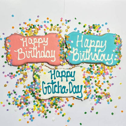 Happy Birthday Fido!: Pupcake Cookie Pink 3.5"