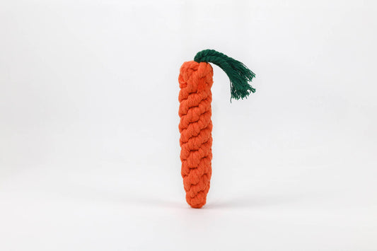 Handmade Fruit and Vegetable Rope Toys, Macrame Toys: Carrots