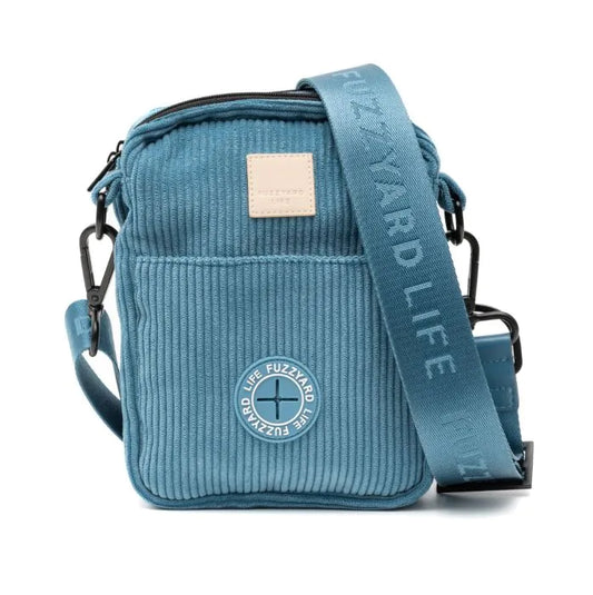 FuzzYard Corduroy Cross Body Bag- French Blue