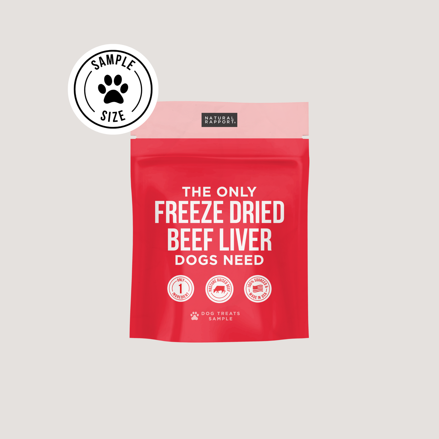 The Only Freeze Dried Beef Liver Dogs Need: 4 oz bag