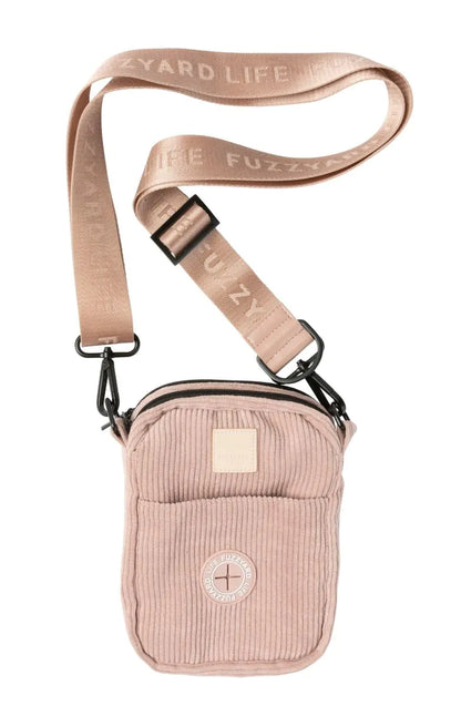 FuzzYard Corduroy Cross Body Bag- Soft Blush