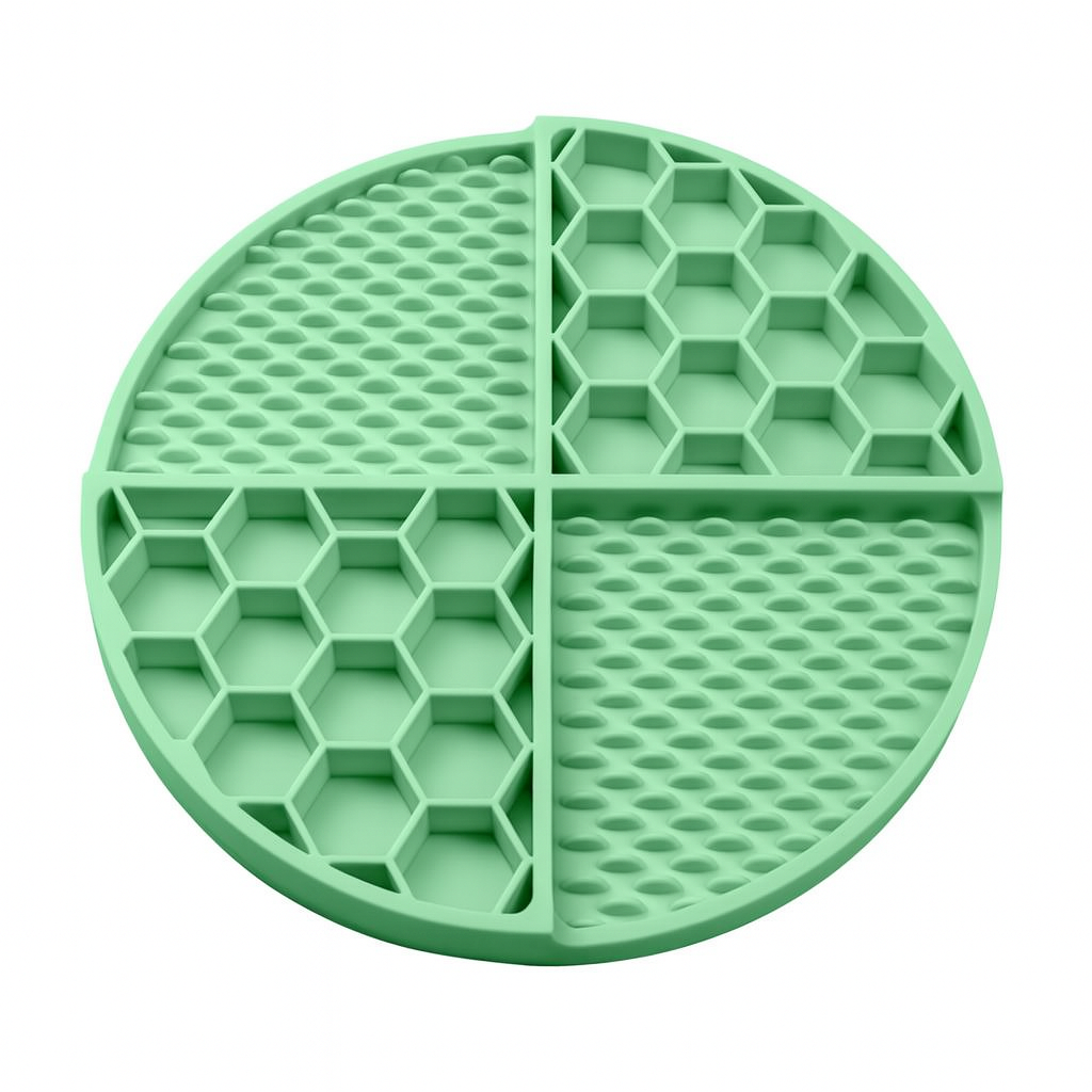 Specks Honeycomb Hybrid Pet Lick Mat Forest Green