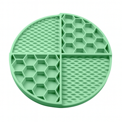 Specks Honeycomb Hybrid Pet Lick Mat Forest Green
