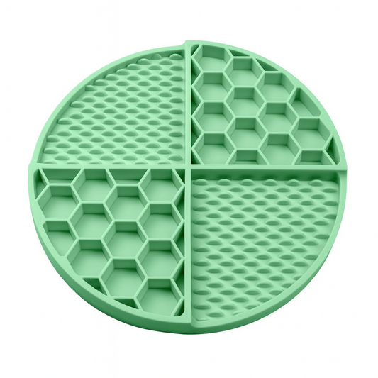 Specks Honeycomb Hybrid Pet Lick Mat Forest Green