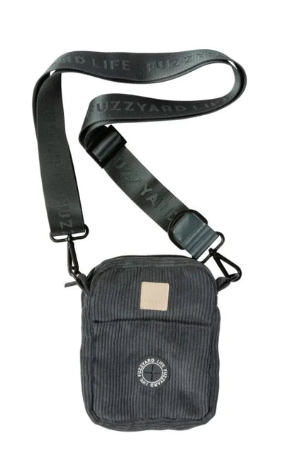 FuzzYard Corduroy Cross Body Bag- Slate Grey