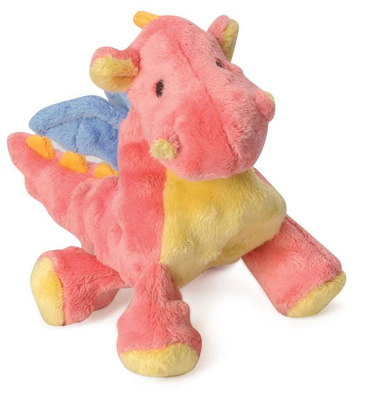 Dragon w/Chew Guard Plush Dog Toy Coral Small | GoDog