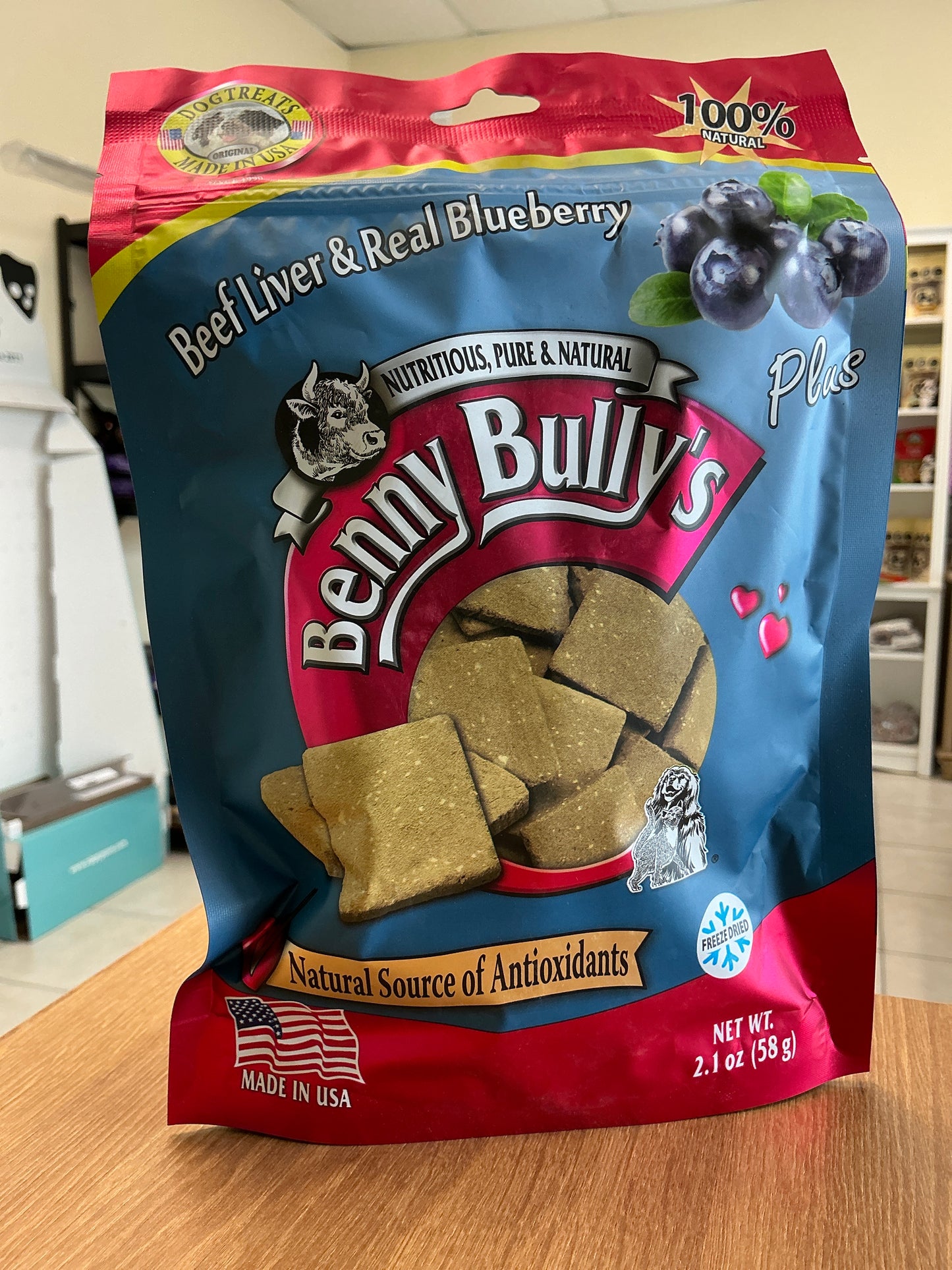 Benny Bully’s beef liver and Blueberry 2.1oz