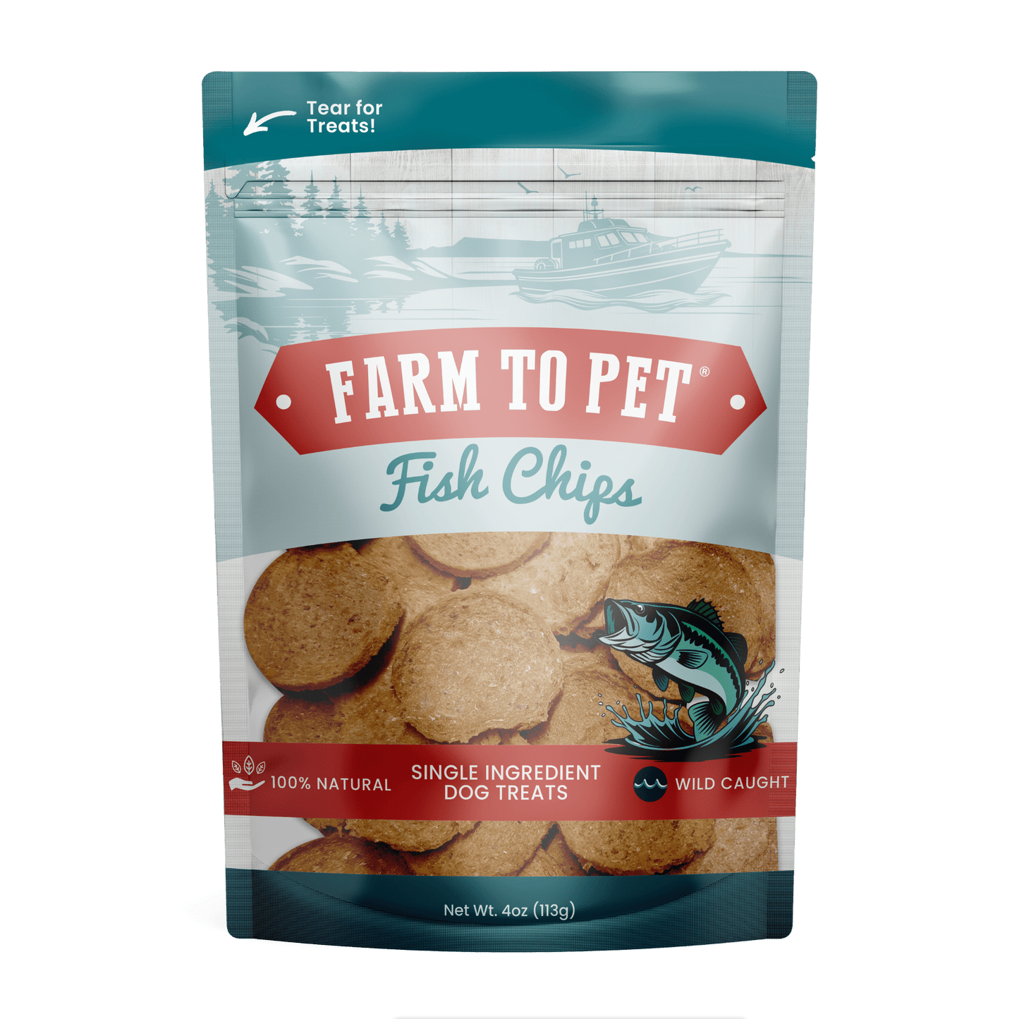 Fish Chips Dog Treats: Value 12oz