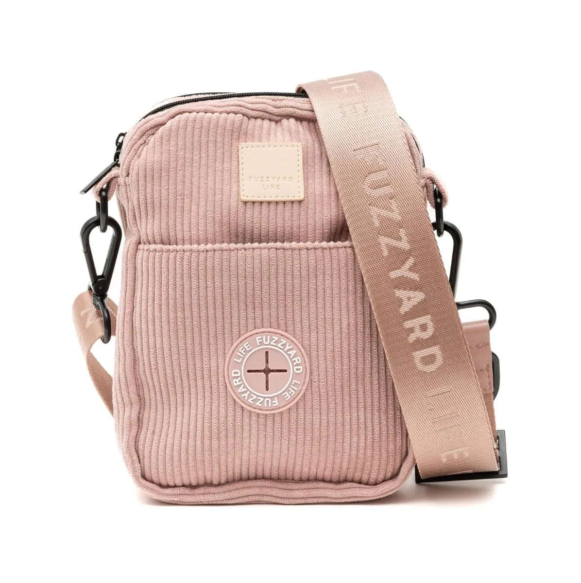 FuzzYard Corduroy Cross Body Bag- Soft Blush