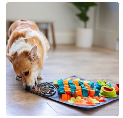 Square Forage/Snuffle Mat plus Lick Mat, 16" x 16" | Messy Mutts