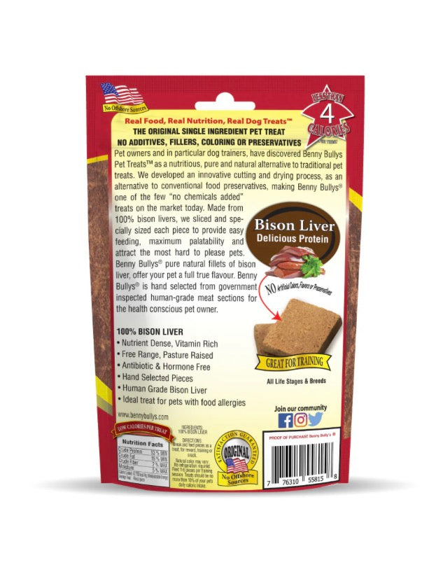 Benny Bully’s Bison Liver Chops 2.1oz