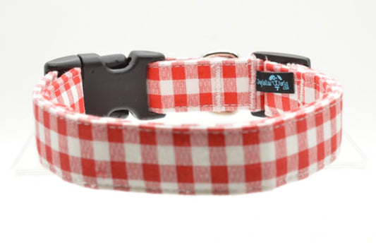 Red Gingham Collar | Dog Collar World