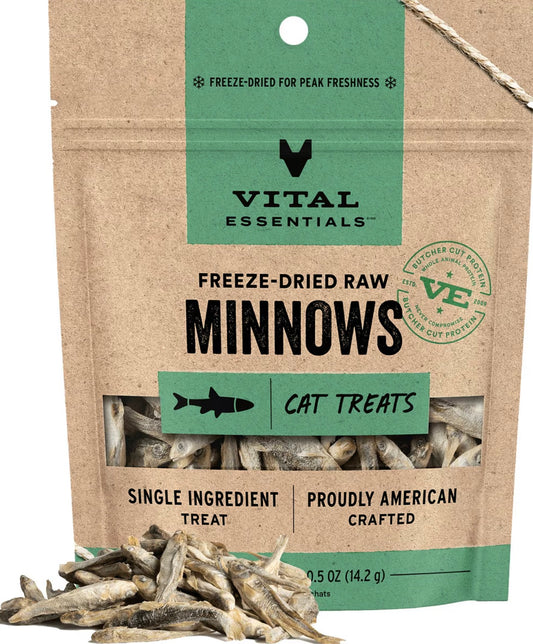 Freeze-Dried Raw Minnows Cat Treats 1oz | Vital Essentials