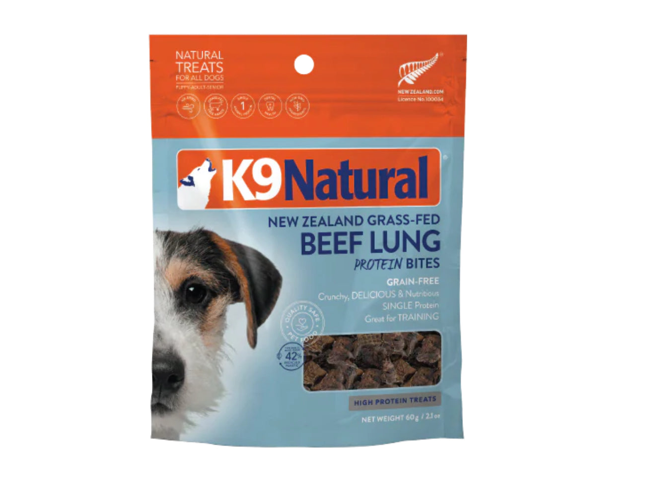 K9 Natural Healthy Bites Freeze-Dried Dog Treats, 1.76-oz bag