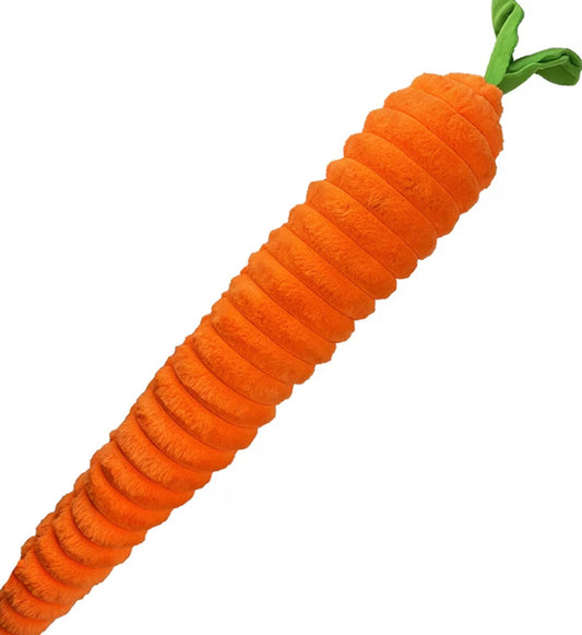 Luxe Carrot Squeaky Plush Dog Toy | Petlou