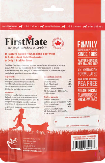 New Zealand Beef Meal & Blueberries Dog Treats | Firstmate