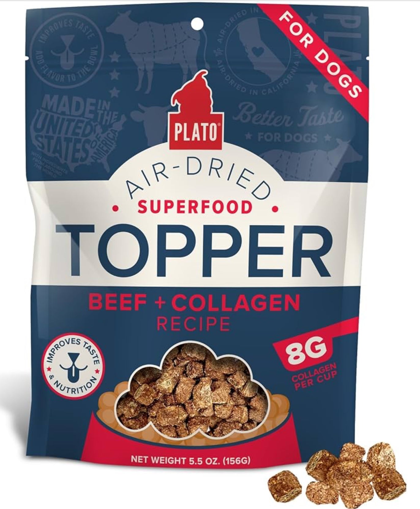 Plato Air-Dried Superfood Toppers & Treats with Collagen