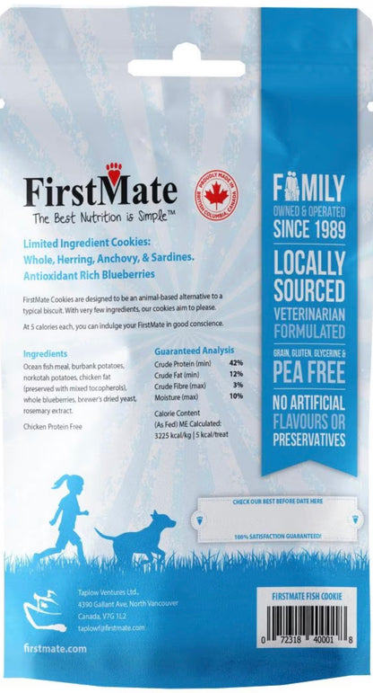 Wild Pacific Caught Fish Meal & Blueberries Dog Treats | Firstmate
