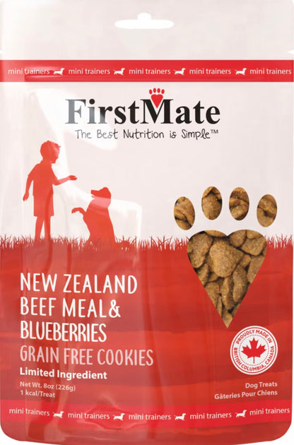 New Zealand Beef Meal & Blueberries Dog Treats | Firstmate