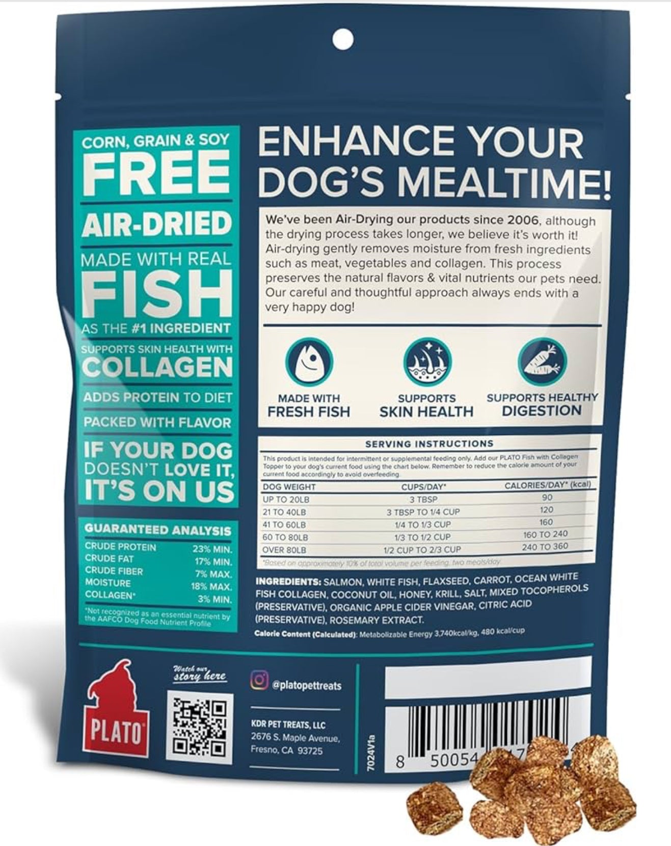 Plato Air-Dried Superfood Toppers & Treats with Collagen