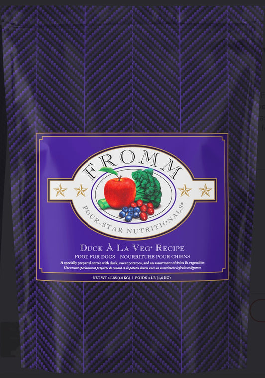 FROMM Four-Star Duck À La Veg® Recipe Dry Dog Food, 4lb