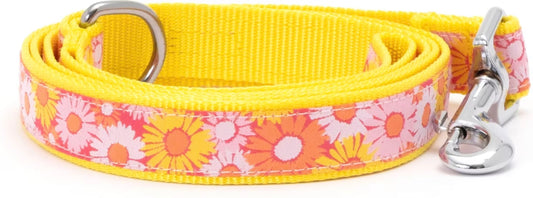 Preppy Floral Dog Leash, Pink | The Worthy Dog