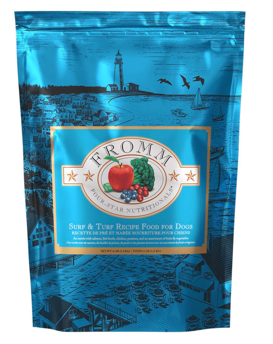 FROMM Four-Star Surf & Turf Recipe Dry Dog Food, 4lb