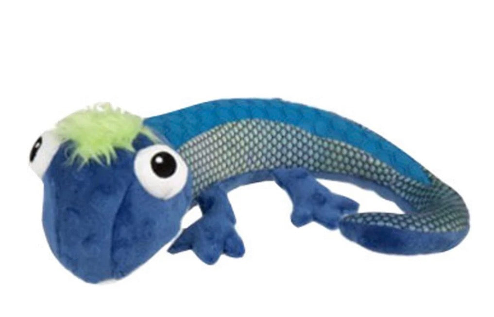 Blue Chameleon Medium Tough N Texture Dog Toy | GoDog