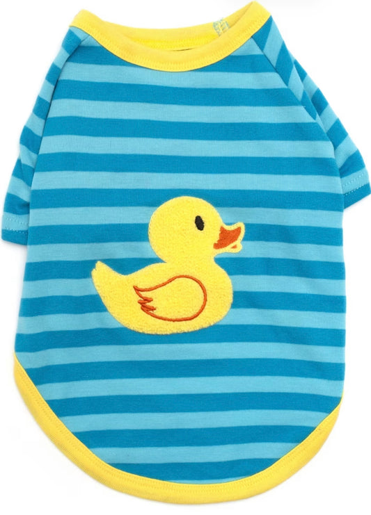 Rubber Duck Dog Tee, Blue | The Worthy Dog
