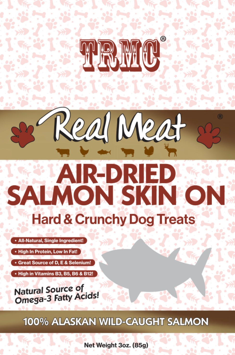Real Meat Air-Dried Salmon Skin On 3oz