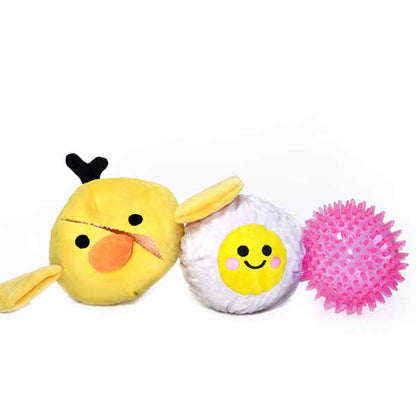 PATCHWORK PRICKLE CHICK WITH EGG
