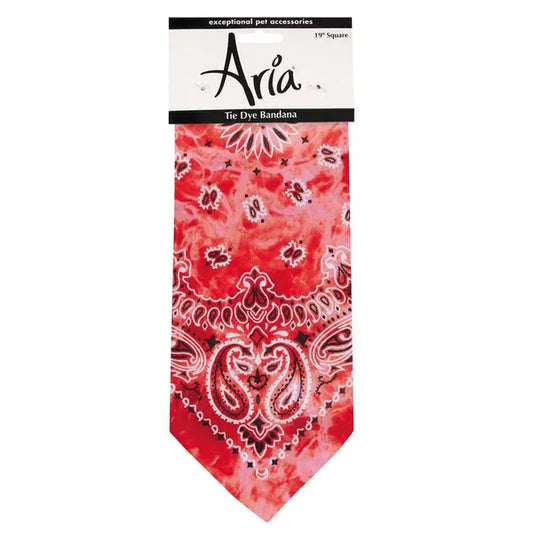 Aria Tie Dye Bandana- Red