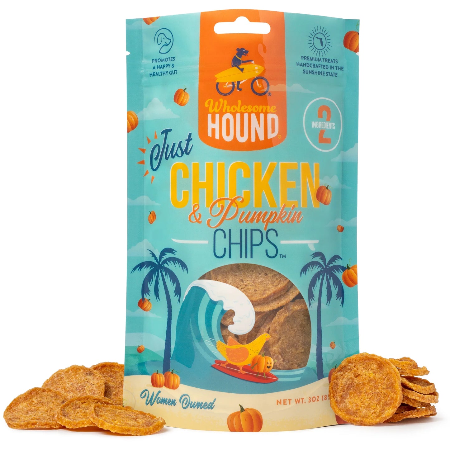 Wholesome Hound Just Chicken & Pumpkin Chips 3 oz