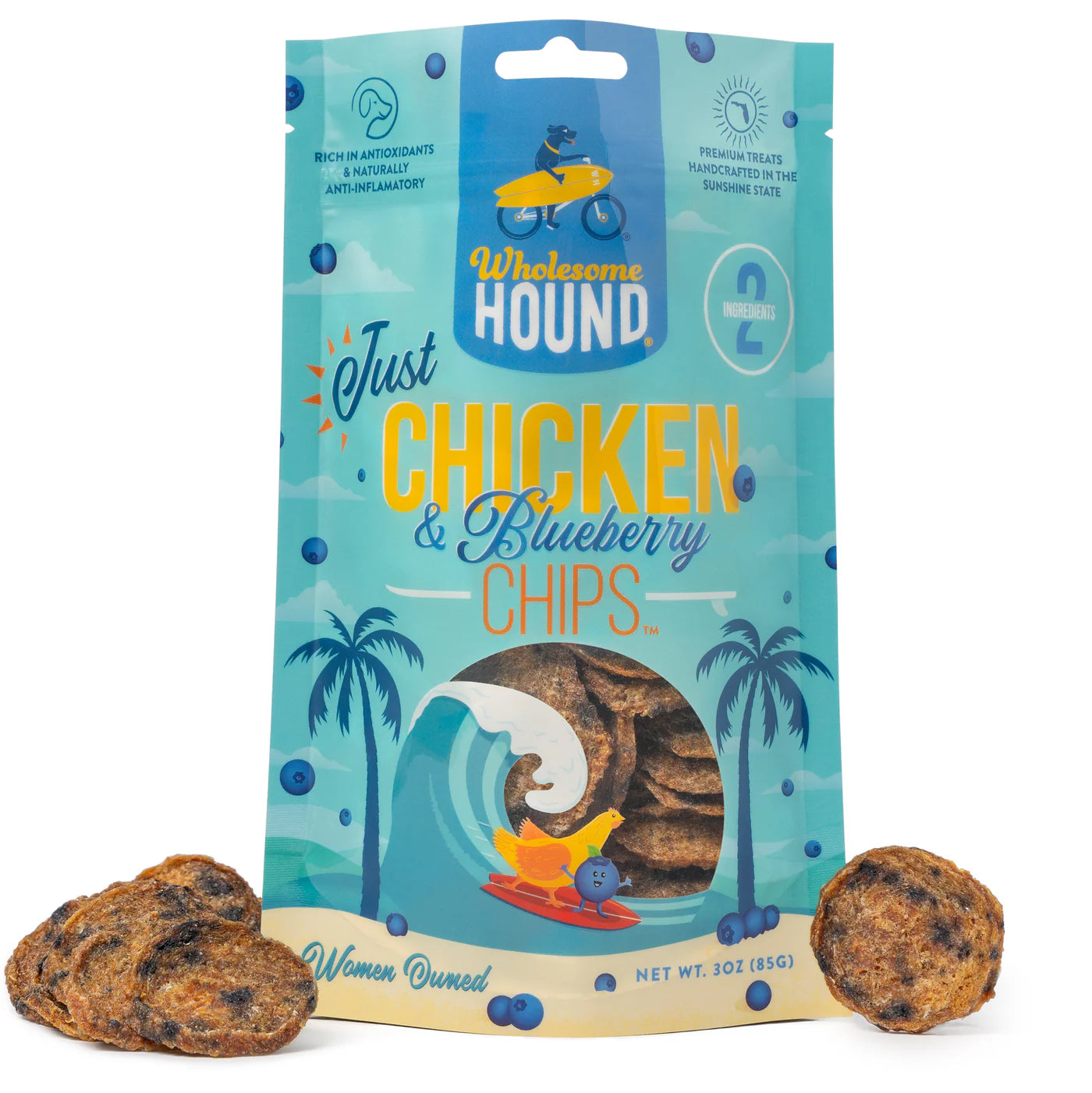Just Chicken & Blueberry Chips | Wholesome Hound