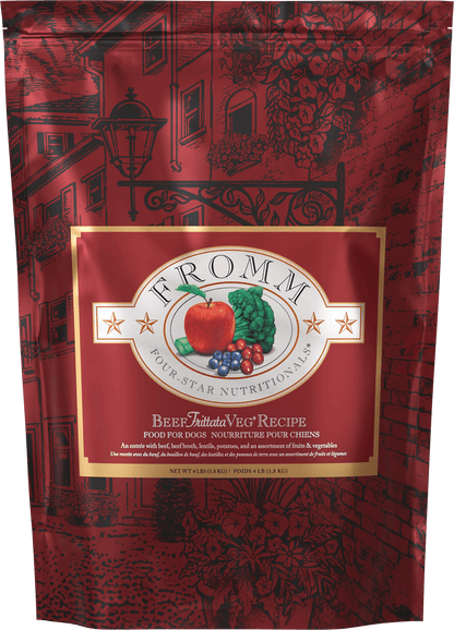 FROMM Four-Star Beef Frittata Veg® Recipe Dry Dog Food, 4lb
