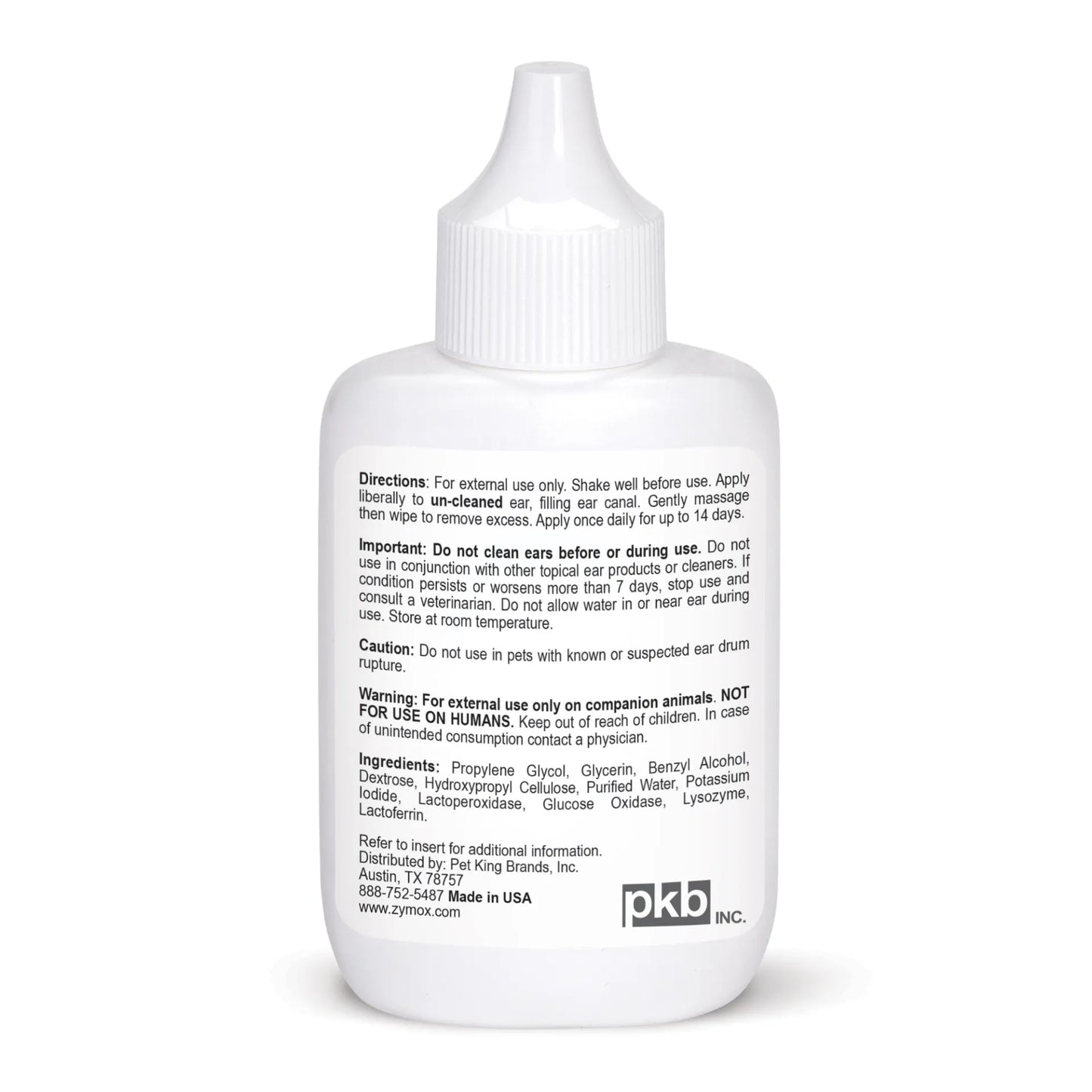 ZYMOX Enzymatic Ear Solution Hydrocortisone Free 1.25oz