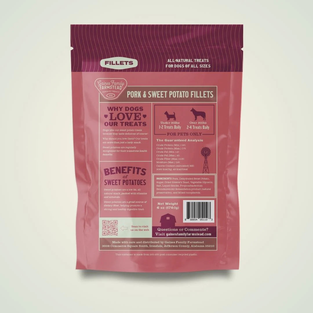 Pork & Sweet Potato Fillets 6oz | Gaines Family Farmstead