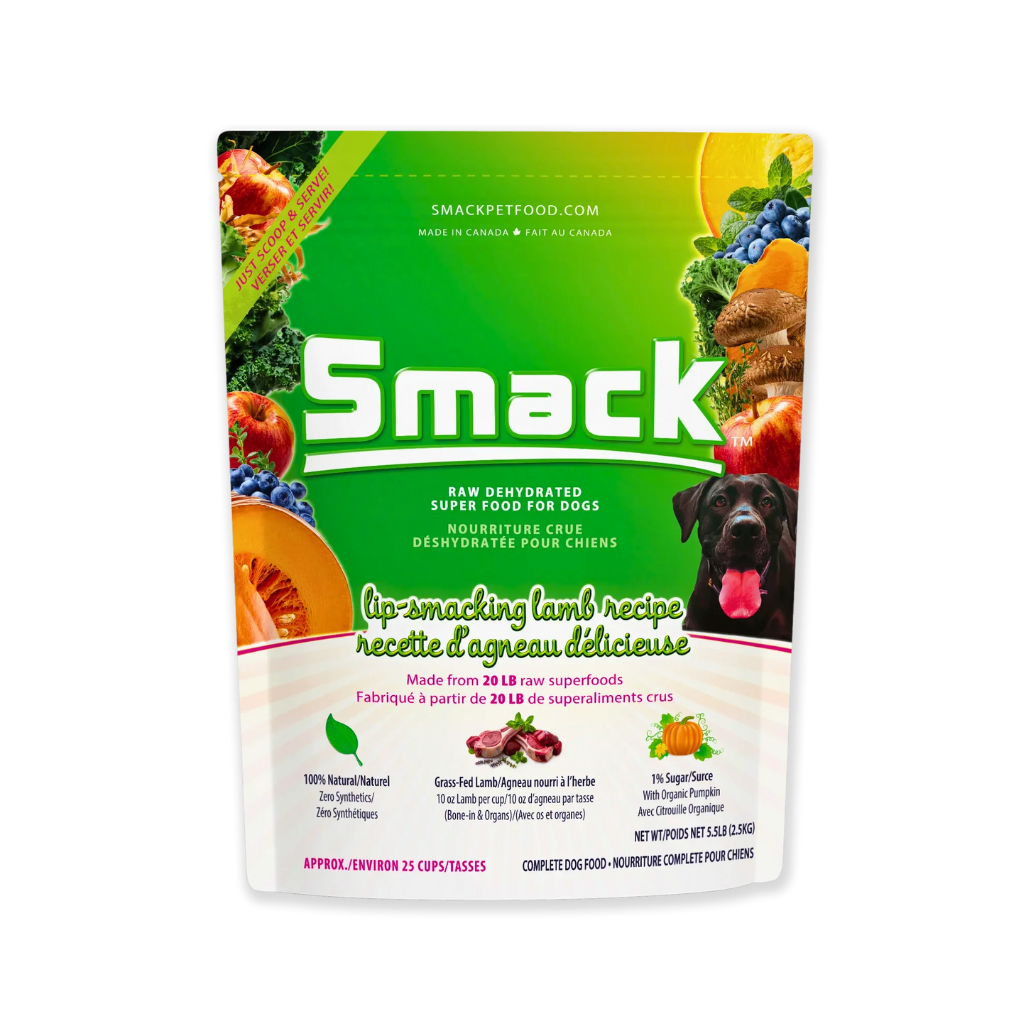 Lip-Smacking Lamb Recipe Raw Dehydrated Superfood 8.8oz | Smack