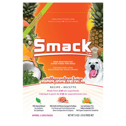 Caribbean-Salmon Fusion Recipe Raw Dehydrated Superfood 7.4oz | Smack
