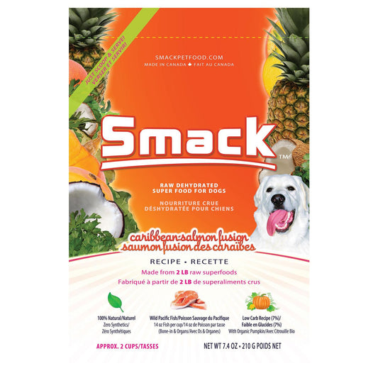 Caribbean-Salmon Fusion Recipe Raw Dehydrated Superfood 7.4oz | Smack