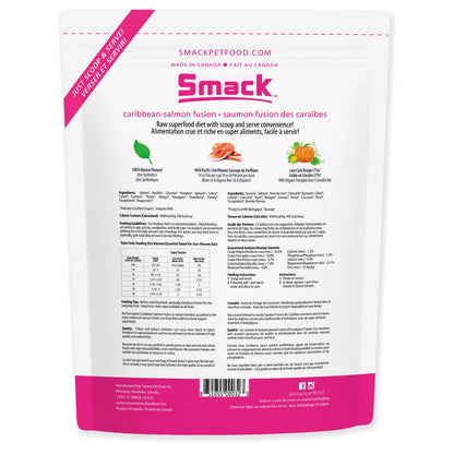 Caribbean-Salmon Fusion Recipe Raw Dehydrated Superfood 7.4oz | Smack